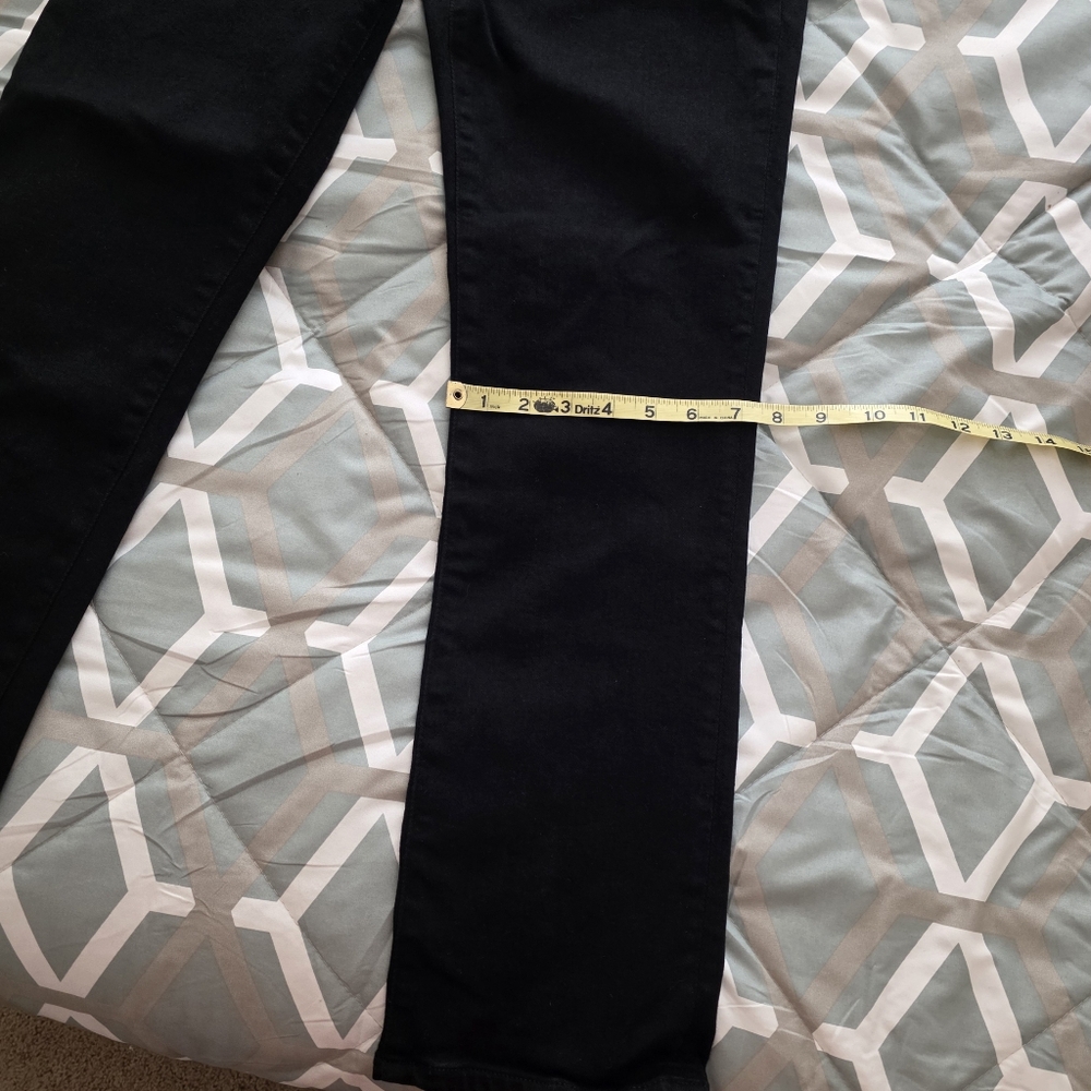 AG Mari Black High-Rise Slim Straight Women's Jeans - Picture 10 of 11